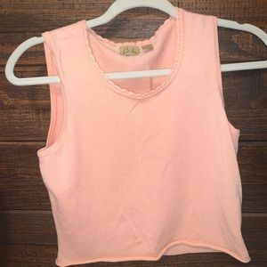 thrifted cropped tank top